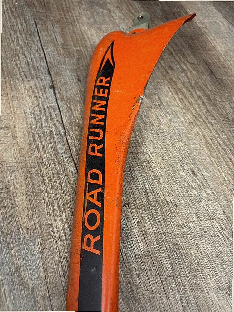 Vintage Road Runner Bicycle Metal Rear Fender