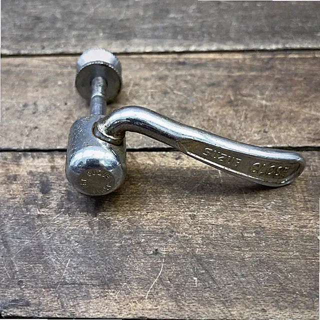 Vintage Suzue Seatpost Clamp Quick Release Bolt Silver Japan 75g 80s MTB Bike