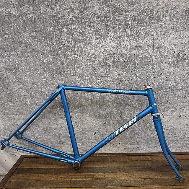 Vintage Terry Despatch Road Bike Frame 45cm Japan 24in Front 700c 126mm Small